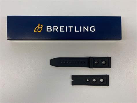 uhrenband kautschuk 18mm breitling|breitling watch straps.